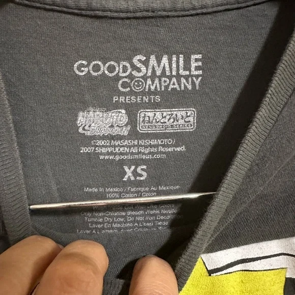 Naruto Graphic Grey  Tee Size XS - Picture 4 of 4